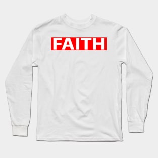 Faith Cool Inspirational Christian Long Sleeve T-Shirt